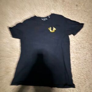 True Religion Charcoal Tee with White Graphic